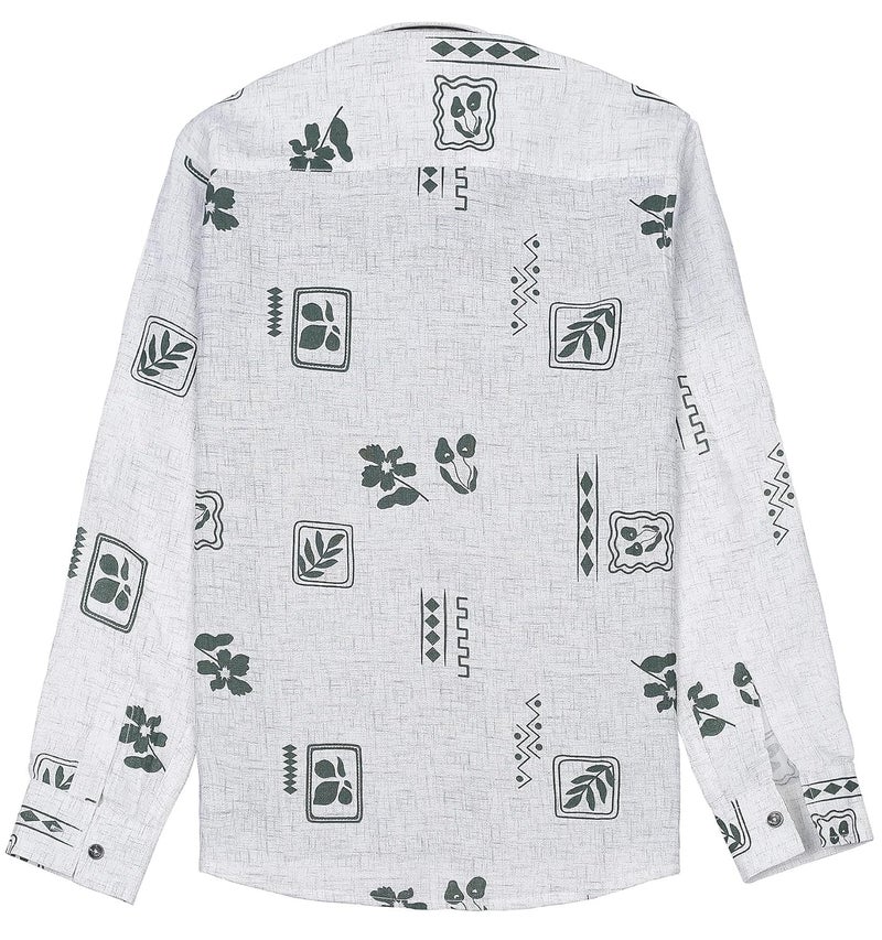 CAVIO Boys Full Sleeves Floral Printed Shirt and T-Shirt - Image 2